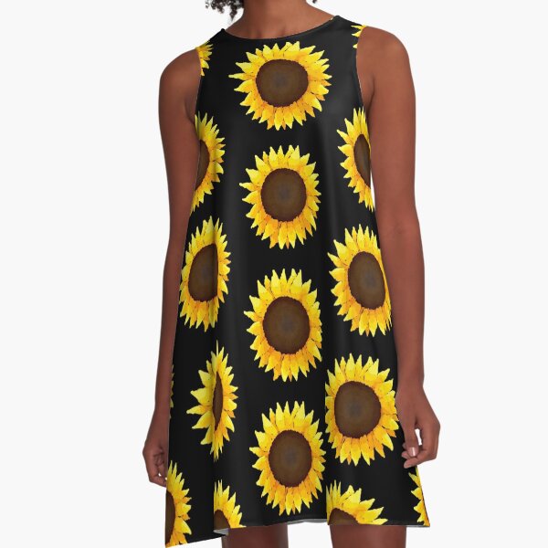 Sunflower - Black A-Line Dress