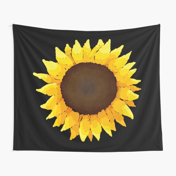 Sunflower - Black Tapestry