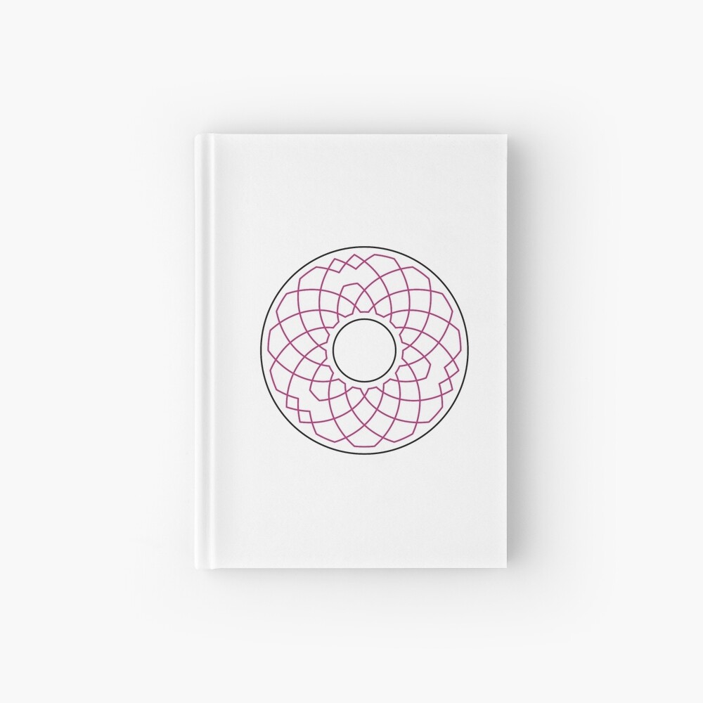 Grandsire Doubles Method Wreath — Notebook (Red) Hardcover Journal
