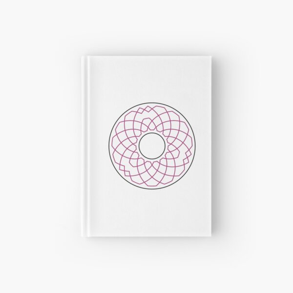 Grandsire Doubles Method Wreath — Notebook (Red) Hardcover Journal
