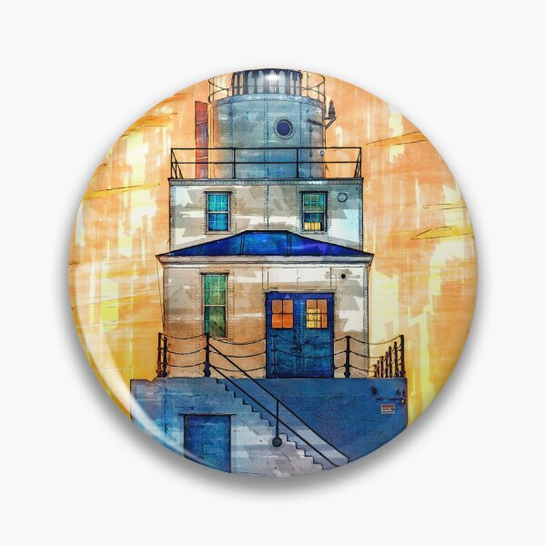 Item preview, Lighthouse Sunset USA - For Lighthouse Lovers designed and sold by ColortrixArt.