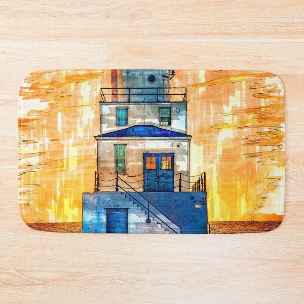 Item preview, Lighthouse Sunset USA - For Lighthouse Lovers designed and sold by ColortrixArt.