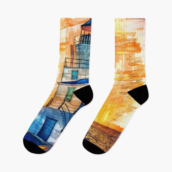 Item preview, Lighthouse Sunset USA - For Lighthouse Lovers designed and sold by ColortrixArt.