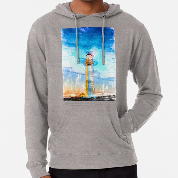 Lighthouse Night Cape Nelson Portland Australia - For Lighthouse Lovers Lightweight Hoodie