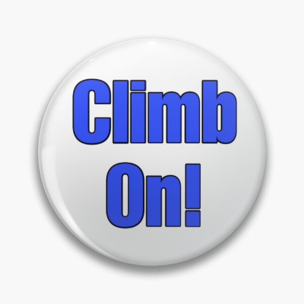 Item preview, Blue Climb On Rock Climbing Sticker designed and sold by Madeline Hollar.