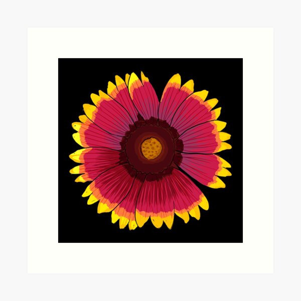 Arizona Sun - Black Art Print