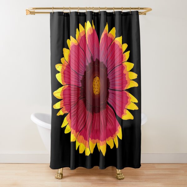 Arizona Sun - Black Shower Curtain