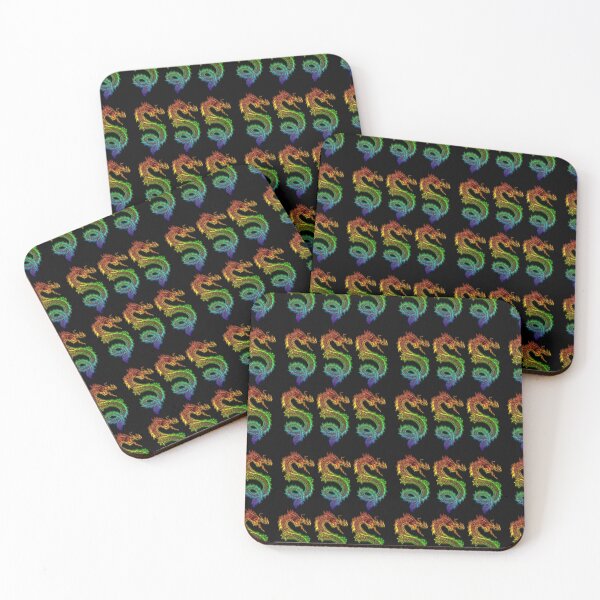 Item preview, Rainbow Colored Dragon Textured Pattern designed and sold by TheMagicKrew.
