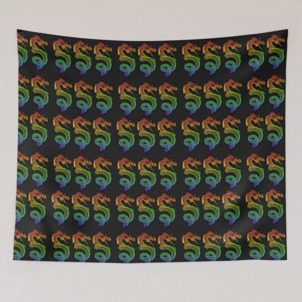 Item preview, Rainbow Colored Dragon Textured Pattern designed and sold by TheMagicKrew.