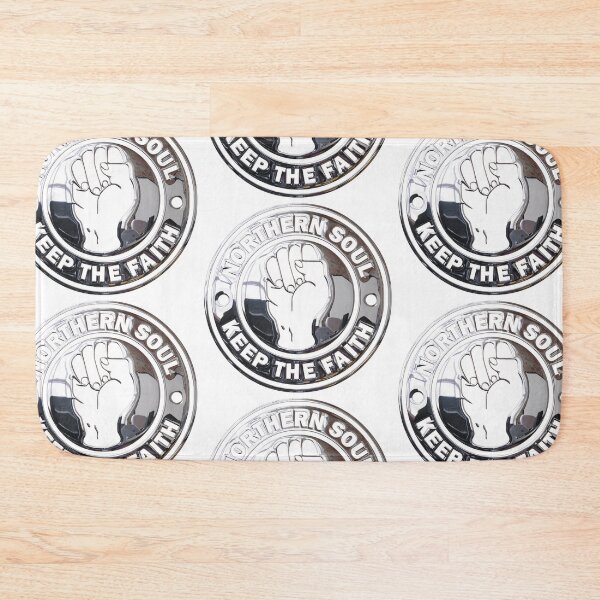 Item preview, Northern Soul Keep The Faith in chrome and white designed and sold by fatbanana.