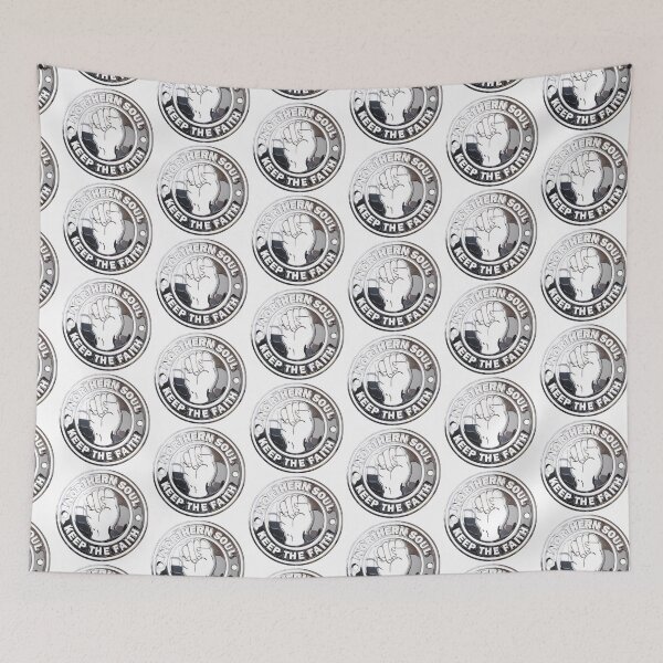 Item preview, Northern Soul Keep The Faith in chrome and white designed and sold by fatbanana.