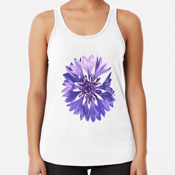 Mountain Cornflower Racerback Tank Top