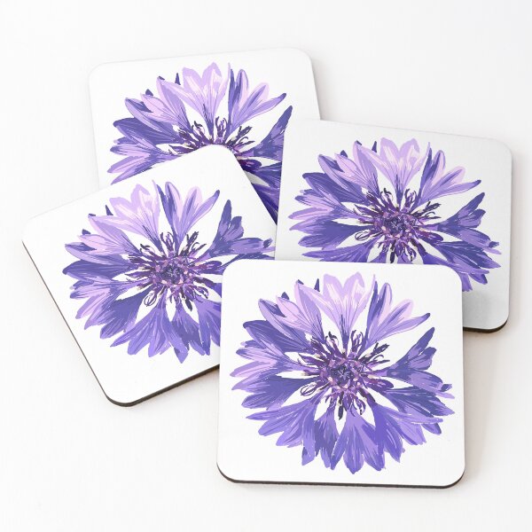 Mountain Cornflower Coasters (Set of 4)