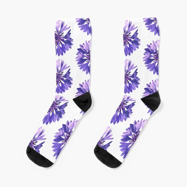 Mountain Cornflower Socks