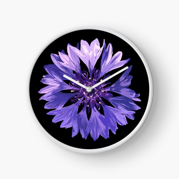 Mountain Cornflower - Black Clock