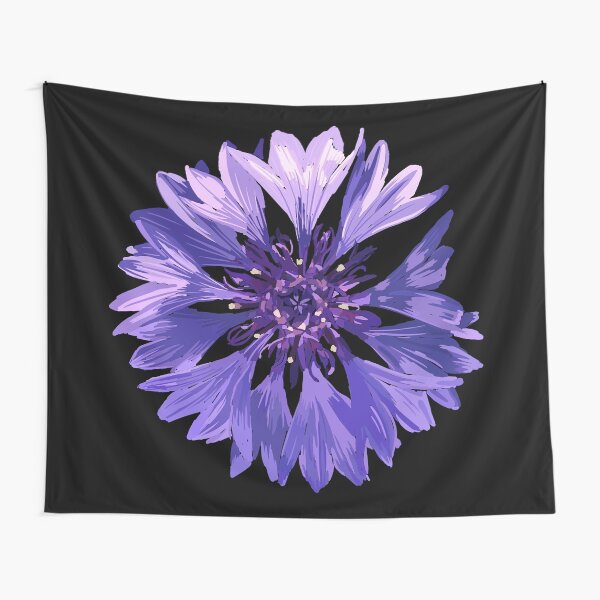 Mountain Cornflower - Black Tapestry