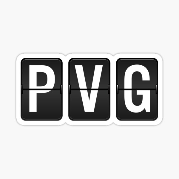 PVG Shanghai Airport Code Sticker For Sale By Mattpanta Redbubble pvg-shanghai-airport-code-sticker-for-sale-by-mattpanta-redbubble