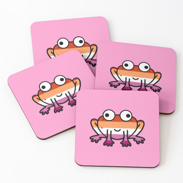 Item preview, Lesbian Pride Flag Gay Frog designed and sold by kirios-art.