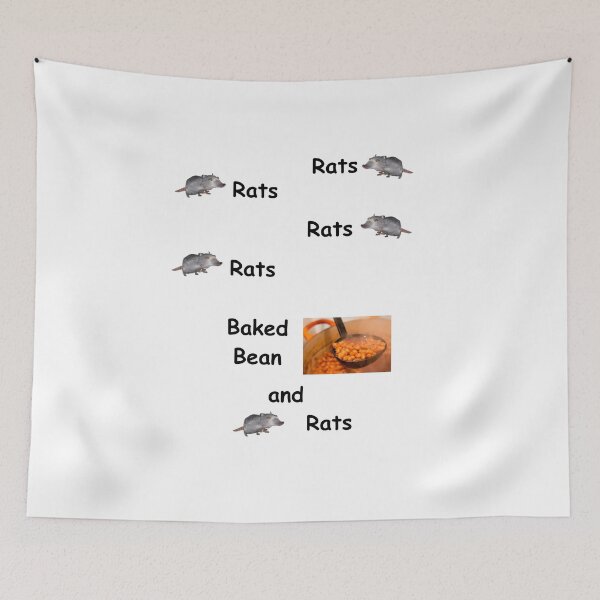 Item preview, rats rats rats rats baked bean and rats jerma slogan t-shirt designed and sold by nhitori.