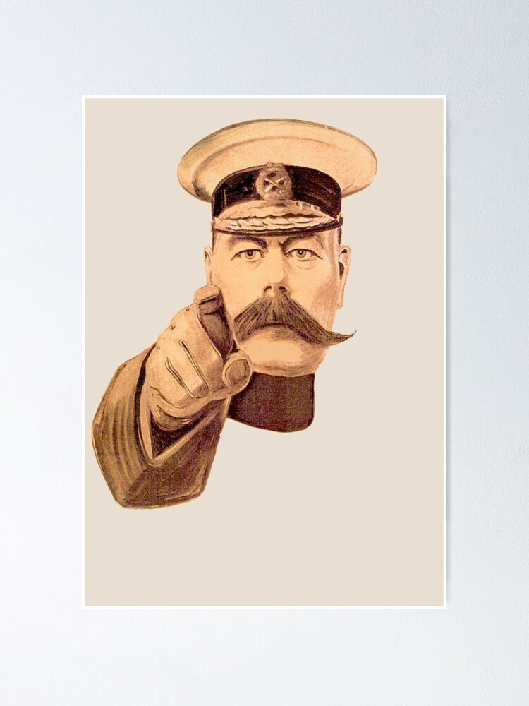 Lord Kitchener Poster For Sale By Murray Mint Redbubble   Fposter,small,wall Texture,product,750x1000 