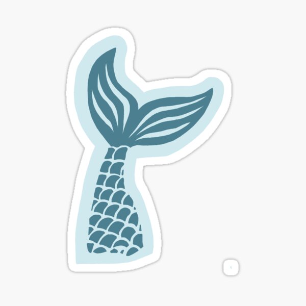 Vista previa del artículo con la obra «Cola de sirena azul», diseñado y vendido por mayafoleyy.
