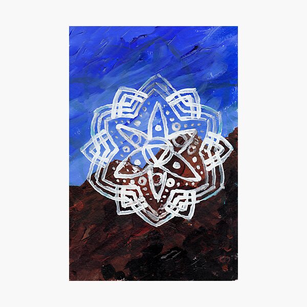 Mountain Streams Mandala Photographic Print