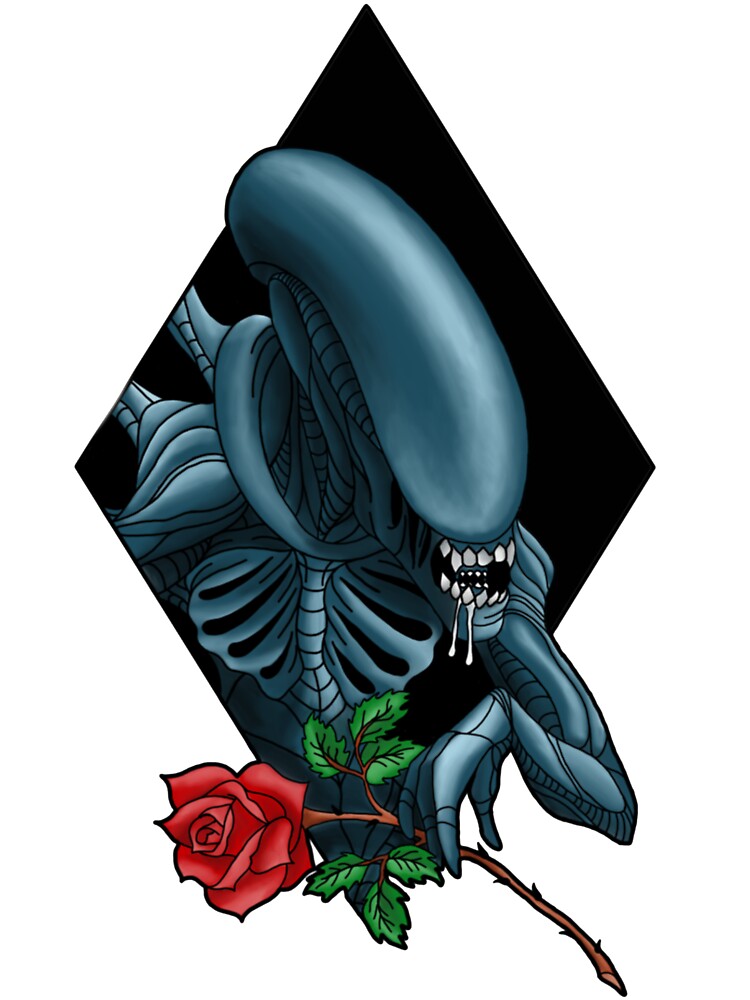Alien Babe - Ephemeral Tattoo ®