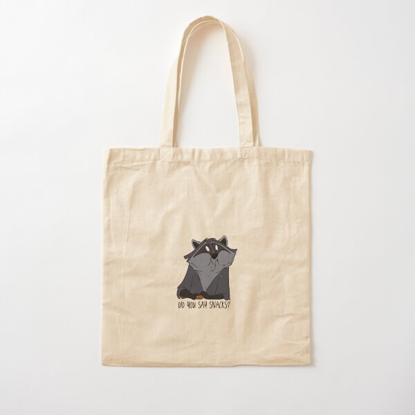 Hungry Raccoon Cotton Tote Bag