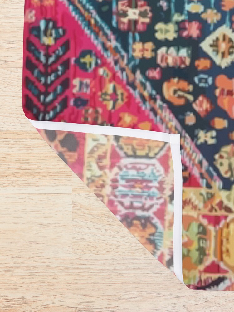 Alternate view of Oriental Colored Traditional Antique Moroccan Style Fabric Design Shower Curtain