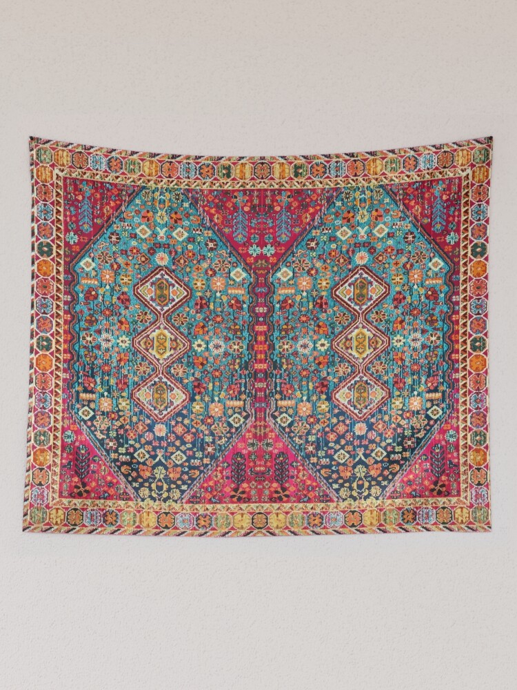 Colorful Oriental Traditional Floral Moroccan Bohemian Style Outdoor Rug by  Arteresting Official