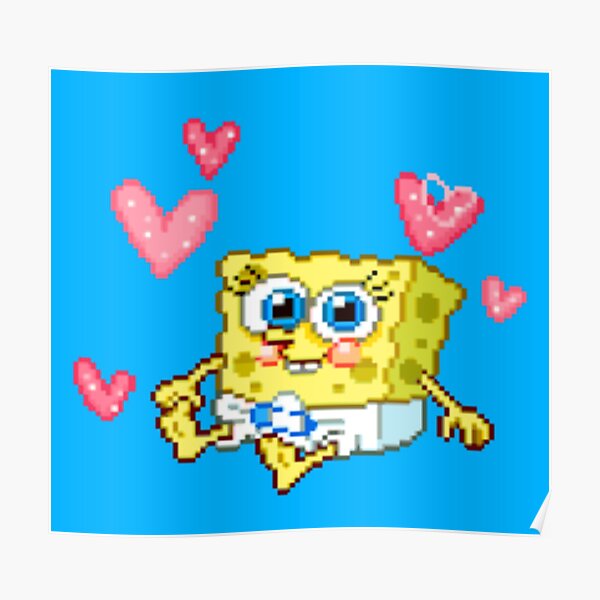 Baby Spongebob Poster By Officialbabyace Redbubble