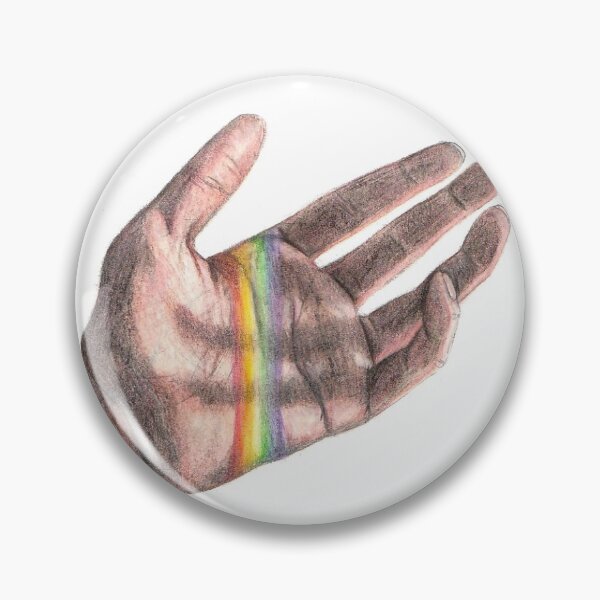 Item preview, A HANDFUL OF HOPE - Original Coloured Pencil Hand with Rainbow Art designed and sold by KThompsonArt.