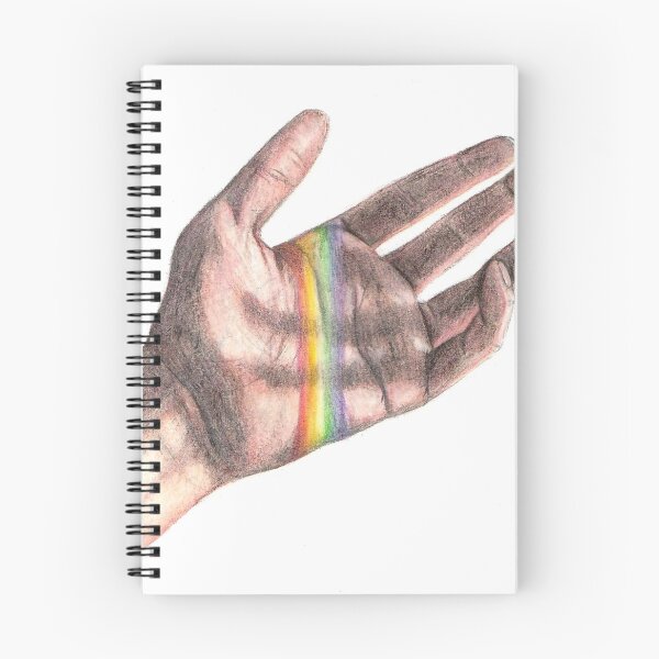 Item preview, A HANDFUL OF HOPE - Original Coloured Pencil Hand with Rainbow Art designed and sold by KThompsonArt.