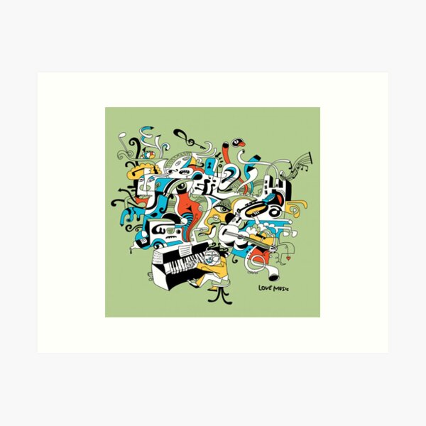 Item preview, Love Music Abstract #9 designed and sold by TommyTsunami.