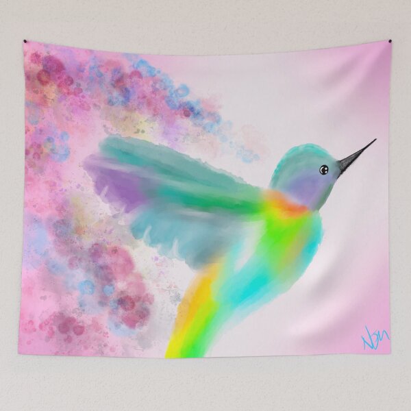 Item preview, Humming Bird // Watercolor Art designed and sold by FernwehVon.