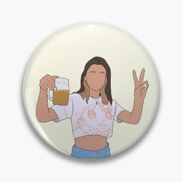 Item preview, Emma Chamberlain Holding A Cup of Iced Coffee / with / and  designed and sold by 420igor.