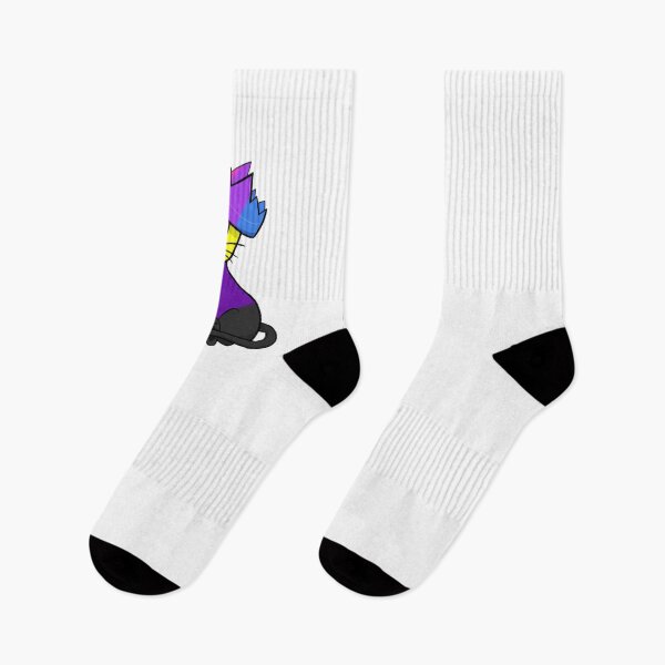 Item preview, Non-Binary Bisexual Pride Cat designed and sold by LunarDoodles.