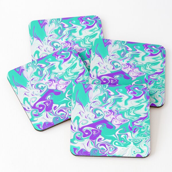 Item preview, Purple And Teal Marble Swirl designed and sold by JMDesignHouse.