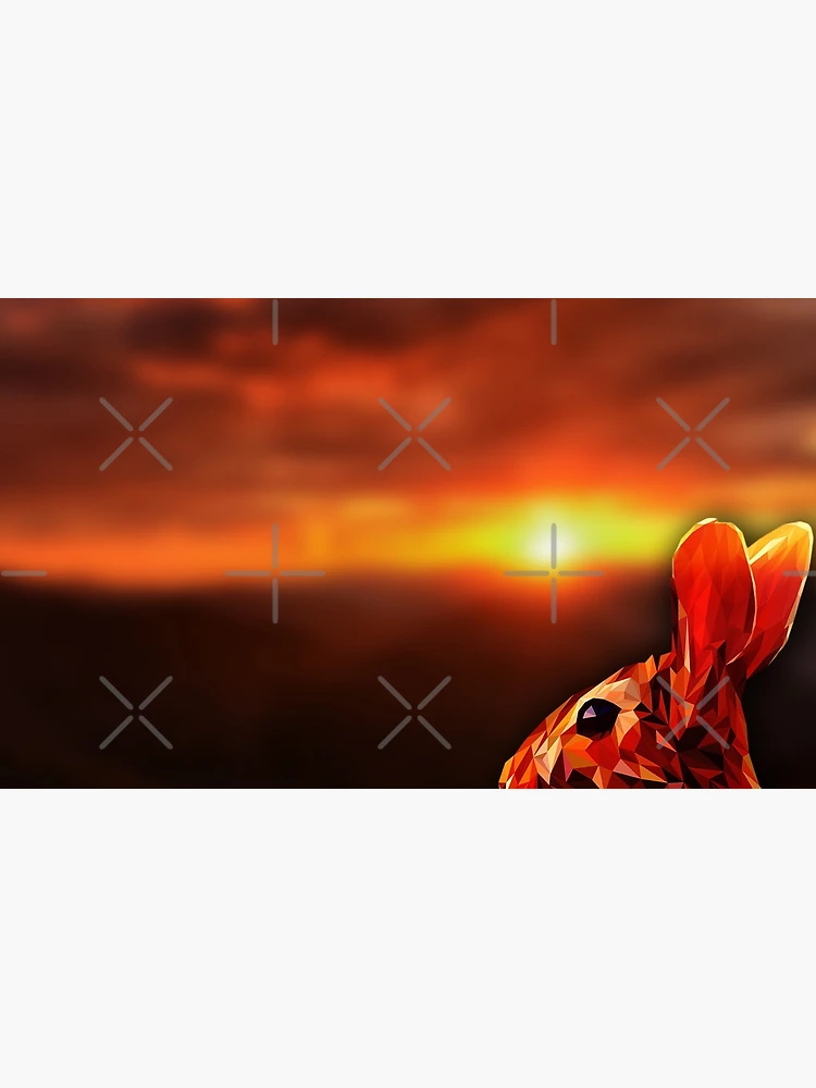 Thumbnail 6 of 6, Coffee Mug, Polygon Rabbit Sunset designed and sold by ElespectroJ.