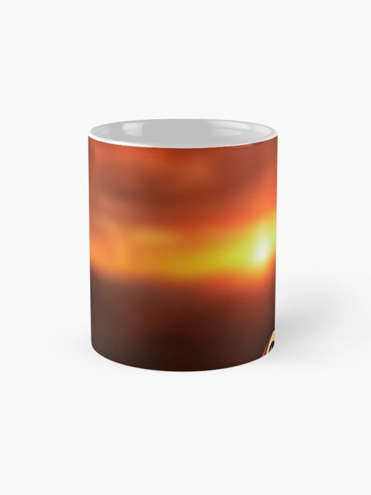 Thumbnail 4 of 6, Coffee Mug, Polygon Rabbit Sunset designed and sold by ElespectroJ.