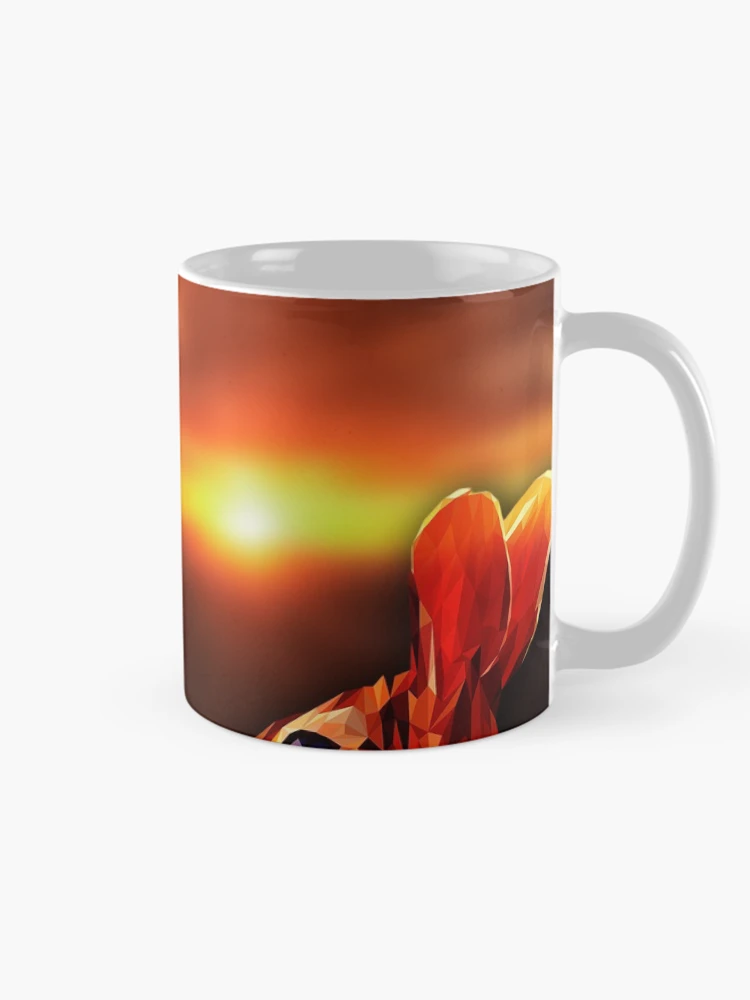 Thumbnail 3 of 6, Coffee Mug, Polygon Rabbit Sunset designed and sold by ElespectroJ.