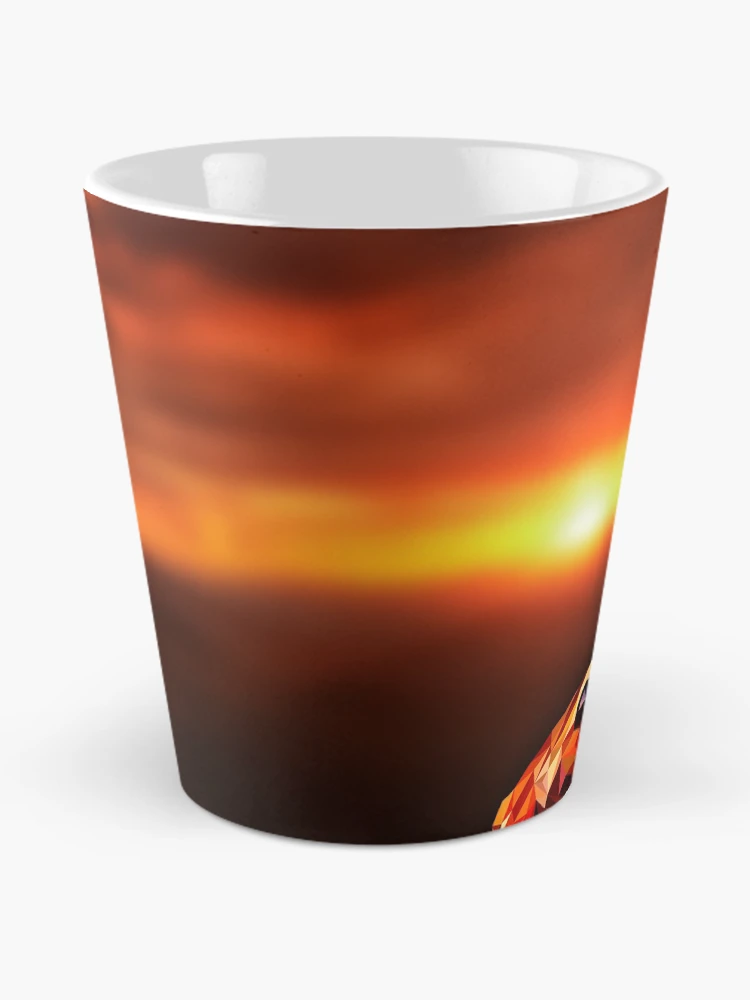 Thumbnail 2 of 4, Coffee Mug, Polygon Rabbit Sunset designed and sold by ElespectroJ.