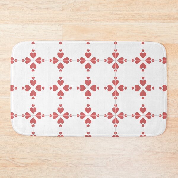 Item preview, Cute heart tile pattern designed and sold by lonelyflight.
