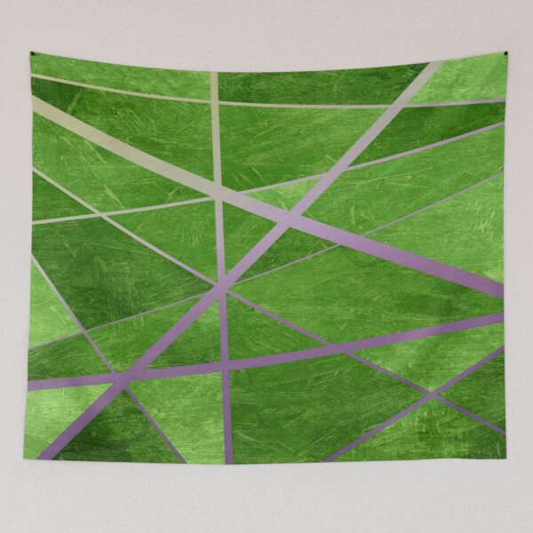 Item preview, Abstract green design with purple beige stripes.  decorating, glitter designed and sold by jayne0524.