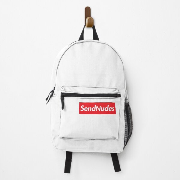 Send Nudes HD Box Logo Supreme Meme Backpack