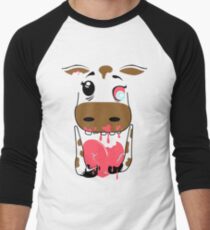 Zombie Animals COW Men's Baseball ¾ T-Shirt