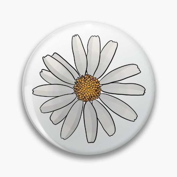 Oxeye Daisy Pin
