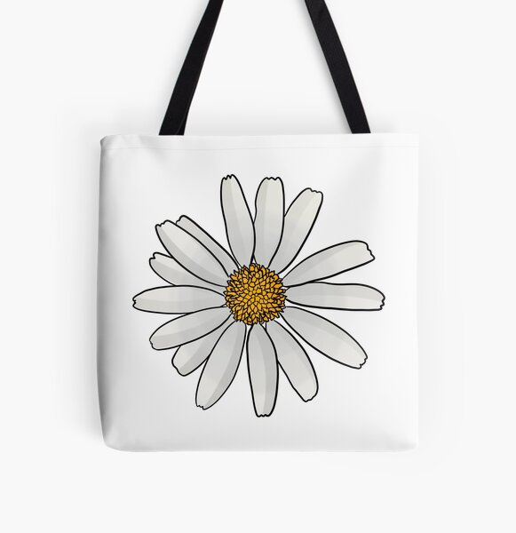 Oxeye Daisy All Over Print Tote Bag