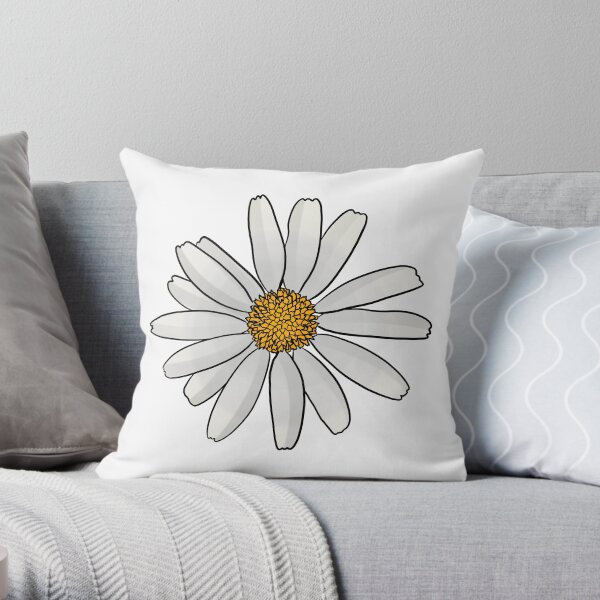 Oxeye Daisy Throw Pillow