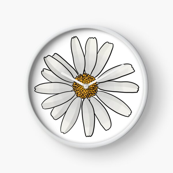 Oxeye Daisy Clock